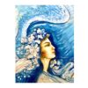 Peinture d'art miniature persan originale : Aquarelle sur carton – Niayesh par Rasoul Motamedi