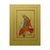 Peinture d'art safavide persan originale : Aquarelle et gouache sur carton – Abbasi