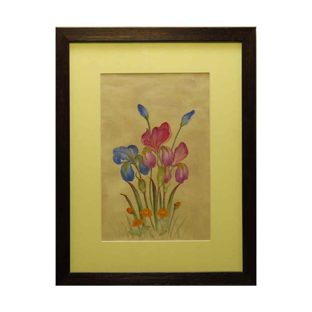 Peinture florale originale : Aquarelle sur carton par Samira Kazemzadeh
