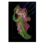 Peinture d’art miniature persan originale : Aquarelle sur carton – Adab par Rasoul Motamedi