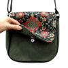 Ensemble sac bandoulière boho et écharpe avec motif Eslimi