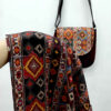 Ensemble sac bandoulière boho et écharpe avec design traditionnel