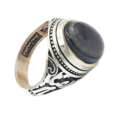 Bague en argent Sulemani Hakik persane pour homme Hooman