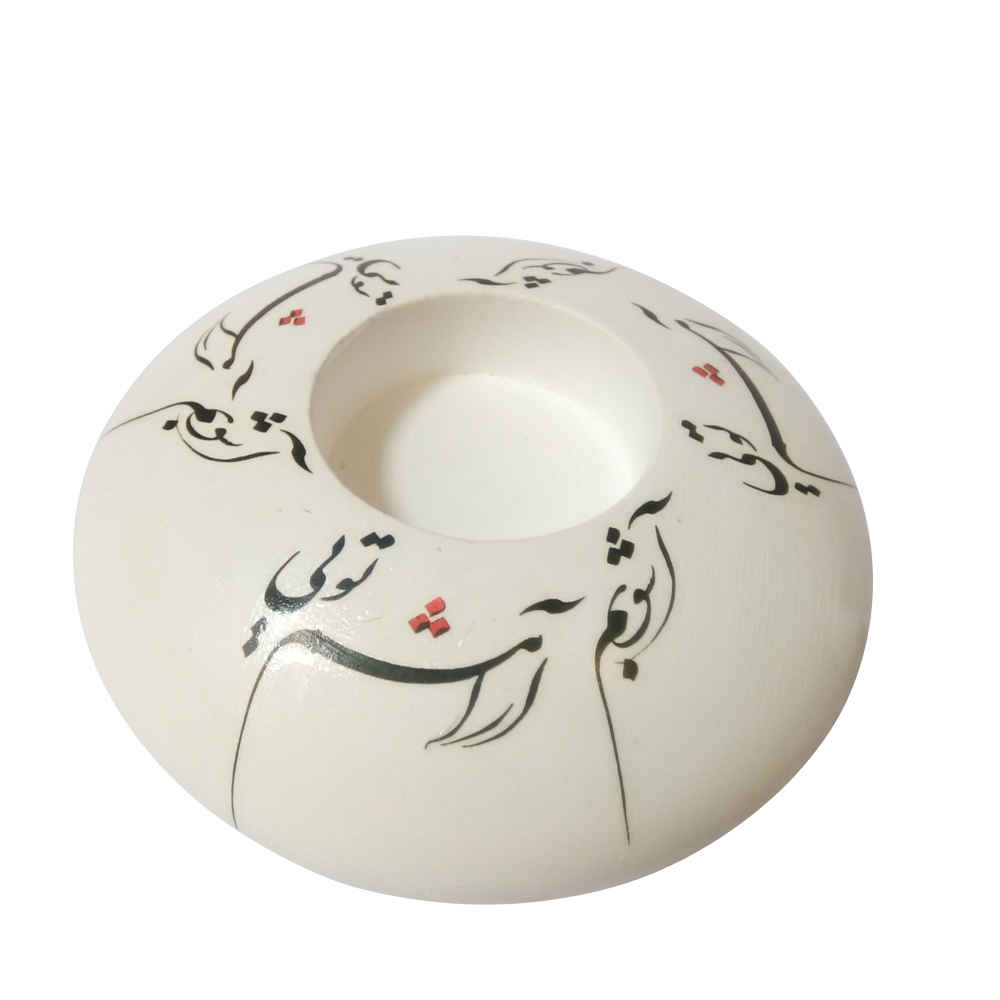 Porte-bougie en plâtre modèle Aramesh