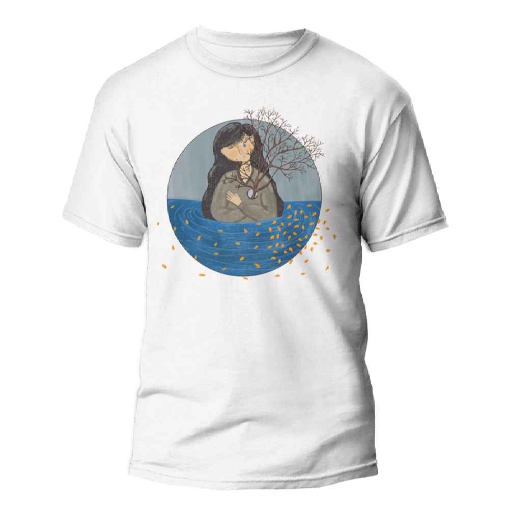 T-shirt blanc Modèle Khazan