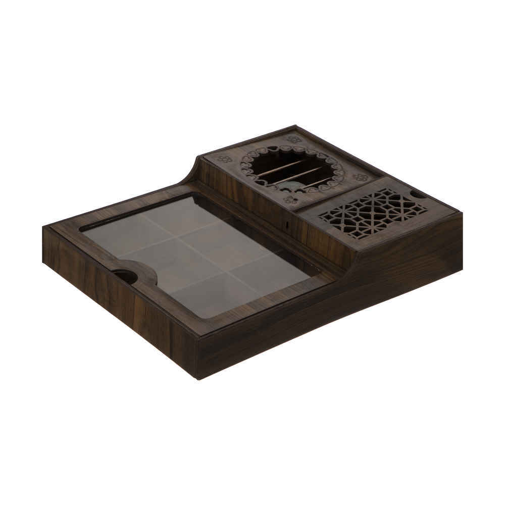 Boîte de Rangement pour Sachets de Thé en Bois avec Chauffe-Sachet Hamta