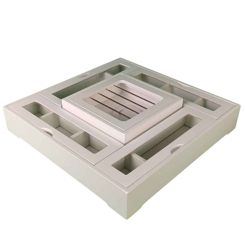 Boîte de Rangement pour Sachets de Thé en Bois avec Chauffe-Sachet Hasti