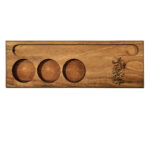 Porte-bougie en bois rustique décor de table persan Doost