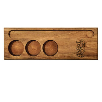 Porte-bougie en bois rustique décor de table persan Doost