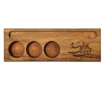 Porte-bougie en bois rustique décor de table persan Eshgh