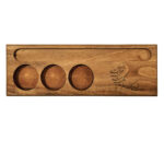 Porte-bougie en bois rustique décor de table persan Malakoot