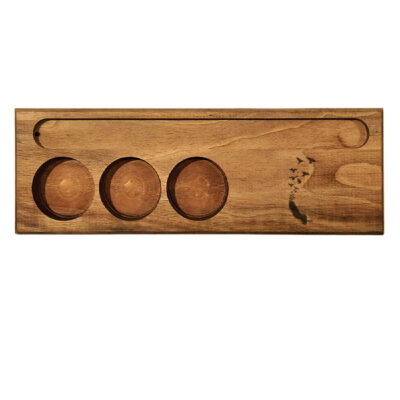 Porte-bougie en bois rustique décor de table persan Par
