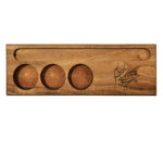 Porte-bougie en bois rustique décor de table persan Poème