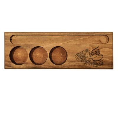 Porte-bougie en bois rustique décor de table persan Van Yakad