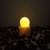 Lampe de sel persane globe – design artisanal avec base cubique