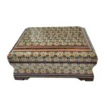 Boîte à bijoux en bois artisanale avec design persan Khatam – Paeez