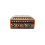 Boîte à bijoux en bois artisanale avec design persan Khatam – Royal
