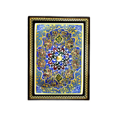 Boîte à bijoux en bois artisanale avec design persan Khatam – Yalda