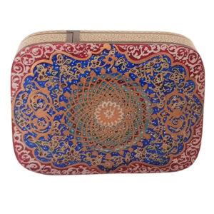 Boîte à cartes en bois persane – Roya émaillée Khatam