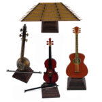 Maquette à monter : Ensemble de répliques d’instruments de musique persans