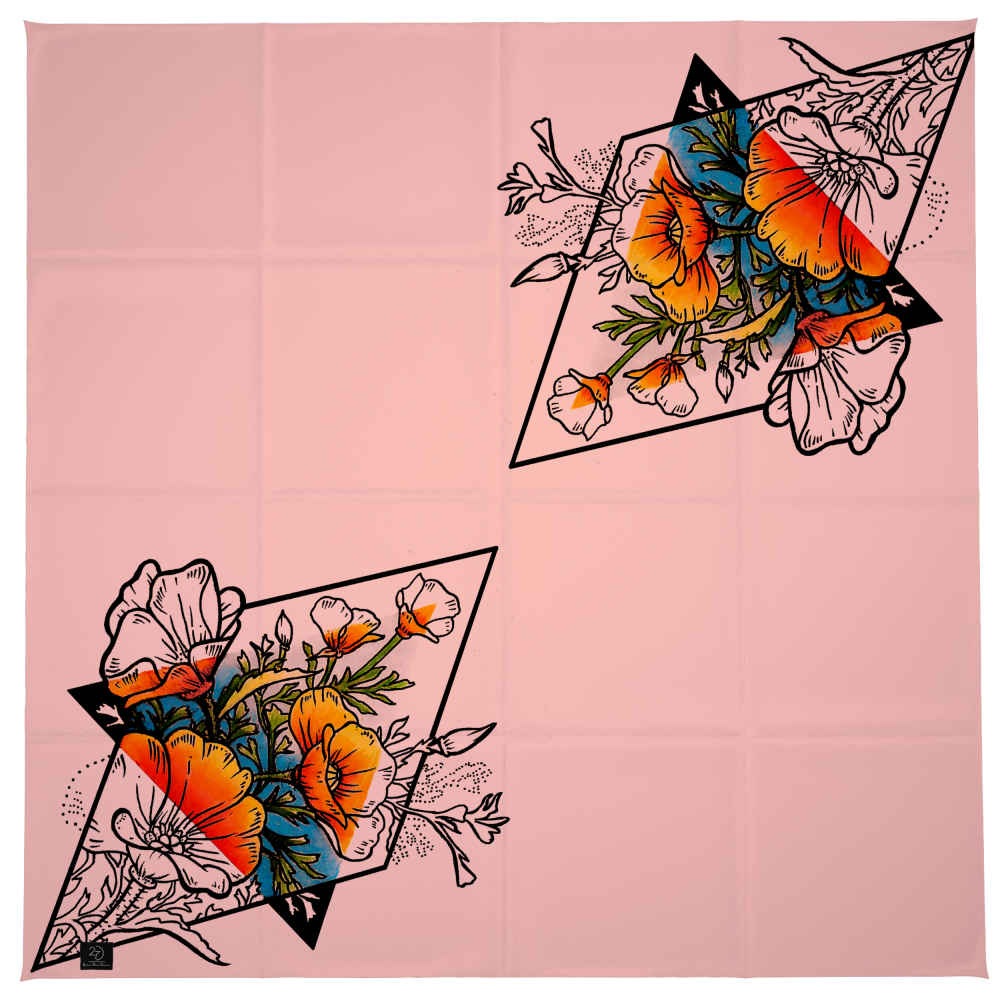 Floral Print Summer Scarf for Women - Luxe and Vibrant Flower Design