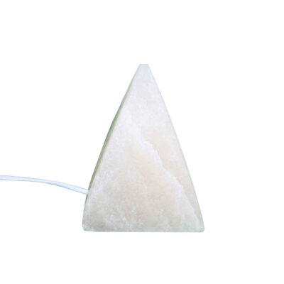 Lampe pyramide de sel – design naturel en pierre fait main