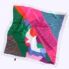 Foulard Miniature en Soie pour Femme - Motif Artistique, Luxueux et Vibrant Solh