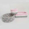 Ensemble de 3 paniers de rangement en crochet modèle Baby
