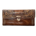 Portefeuille long en cuir persan pour femmes avec Design Negar