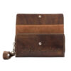 Portefeuille long en cuir persan pour femmes avec Design Sher