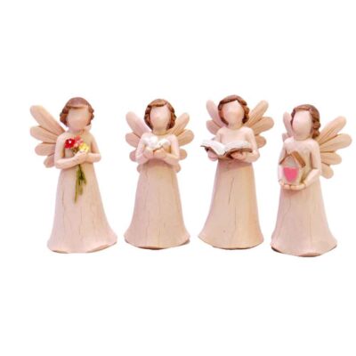 Figurine arbre de saule – Ange, 4 pièces