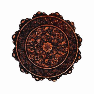 Assiette Décorative Persane en Cuivre Gravée Asil