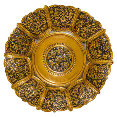 Assiette Décorative Persane en Cuivre Gravée Rima