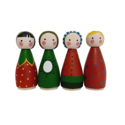 Poupées en Bois au Crochet Fait Main – Coccinelles | Figurines en Bois sur le Thème de la Nature