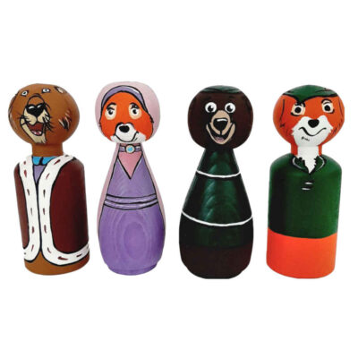 Poupées en Bois au Crochet Fait Main – Robin des Bois | Figurines d’Aventure Classiques