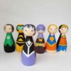 Poupées en Bois au Crochet Fait Main – Super Héros | Figurines en Bois Personnalisables