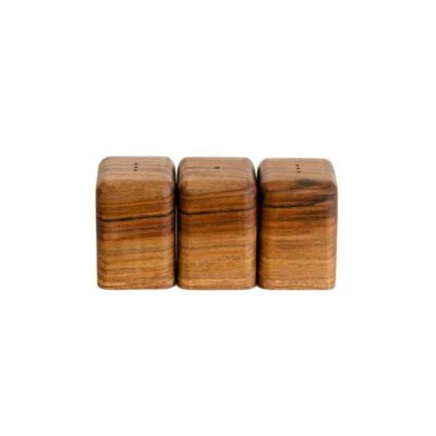 Ensemble de salières et poivrières en bois Hamta