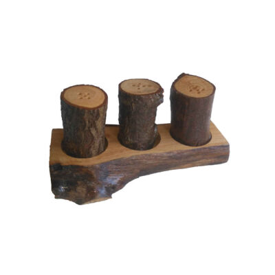 Ensemble de salières et poivrières en bois Jungle