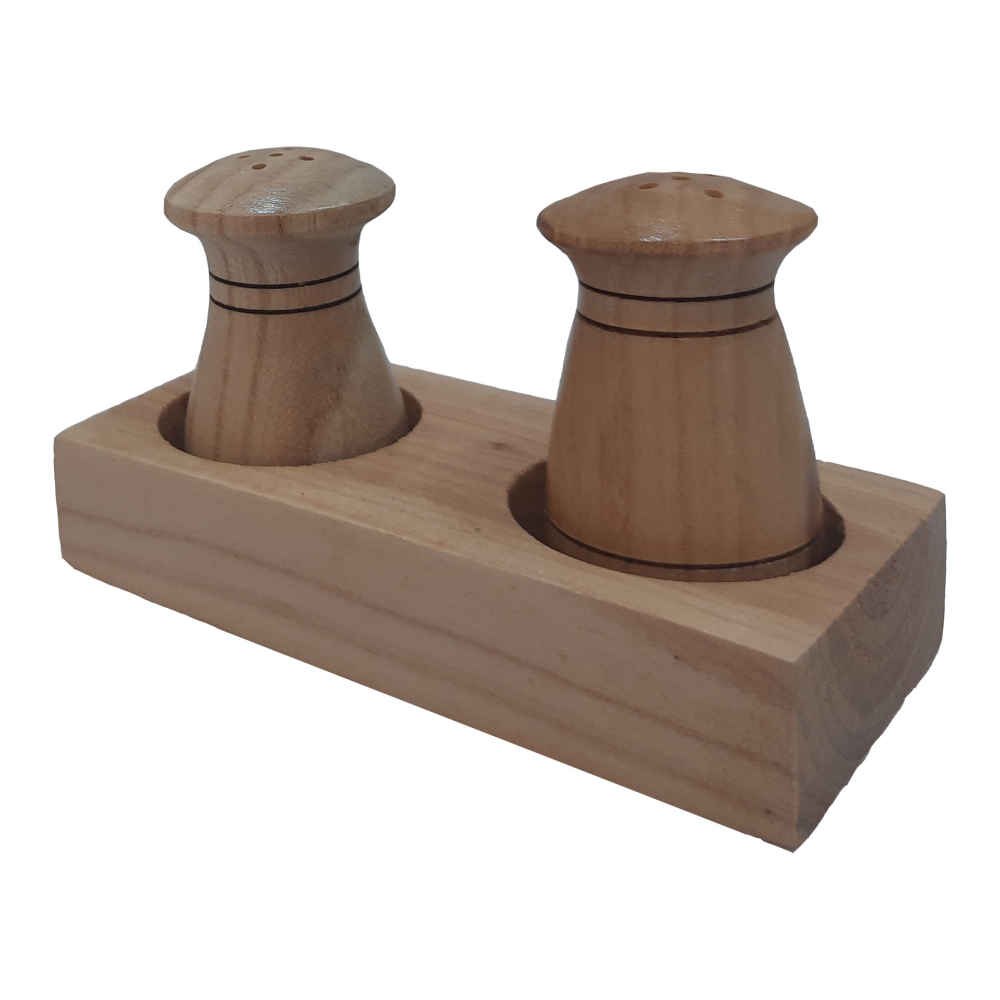 Ensemble de salières et poivrières en bois Zanbagh