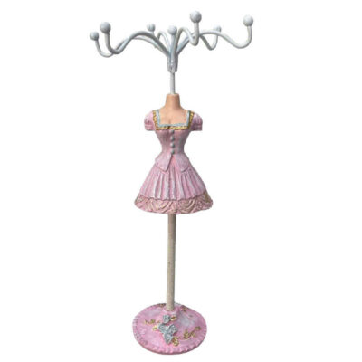 Présentoir et organisateur de bijoux modèle Mannequin Rose