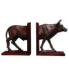 Polyester Sculpture Bookend with Animal-Theme Cow