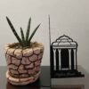 Persian Metal Art Bookend for Shelf with the Design Hafez's Tomb