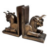 Polyester Sculpture Bookend with Animal-Theme Pasargad Horned Lions