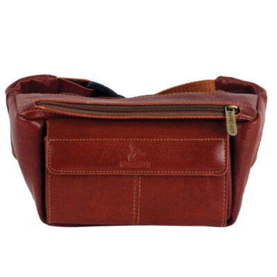 Sac banane en cuir véritable avec ceinture réglable – Transport quotidien