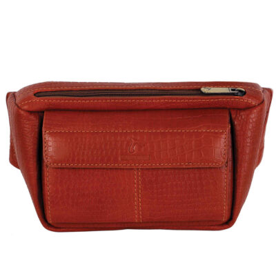 Sac banane en cuir véritable avec ceinture réglable – Accessoire stylé pour un usage quotidien