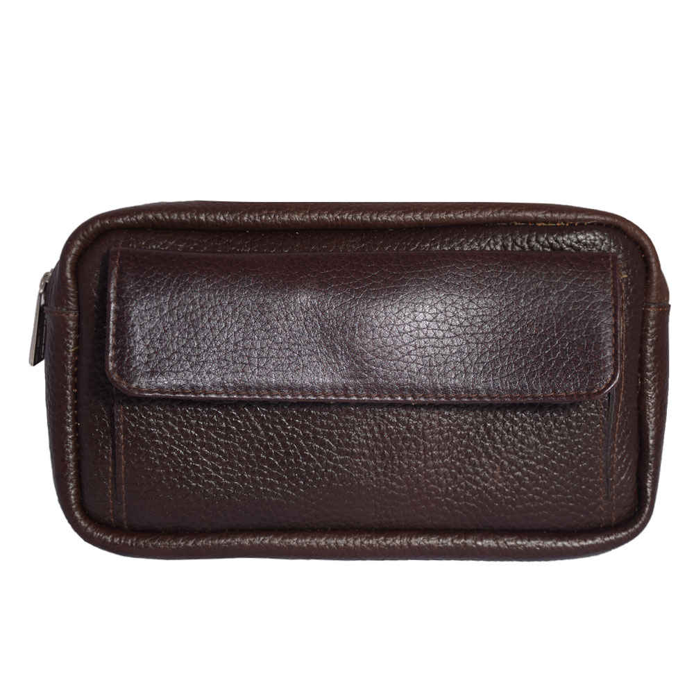 Sac banane en cuir véritable avec ceinture réglable pour hommes - Solution de transport quotidien