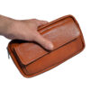 Sac banane en cuir véritable avec ceinture réglable pour hommes - Solution de transport quotidien