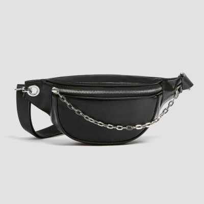 Sac banane en cuir véritable avec ceinture réglable – Élégance féminine