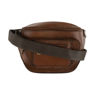 Sac banane en cuir véritable avec ceinture réglable – Élégance masculine