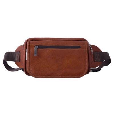Sac banane en cuir véritable avec ceinture réglable – Pour un usage quotidien